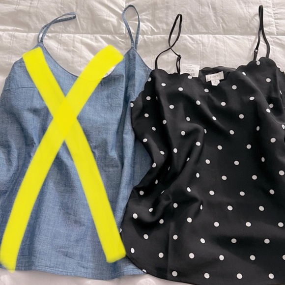 NWT J. Crew Cami Top Scalloped Polka Dot Size 2 - Picture 4 of 6
